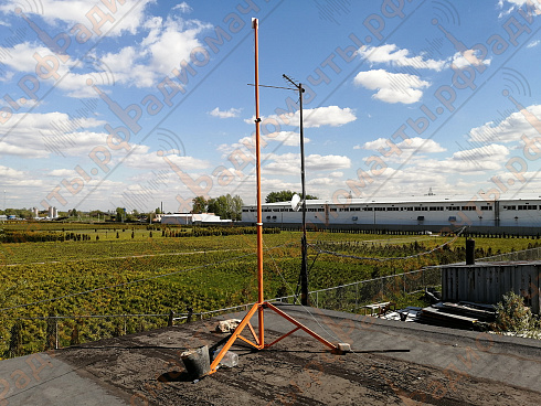 Ручная алюминиевая мобильного исполнения серии ОК-1 мачта 4.2 метра для временного усиления GSM сигнала