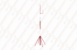 Метеорологическая мачта с лебедкой 9-10 метров фото на сайте Радиомачты.рф